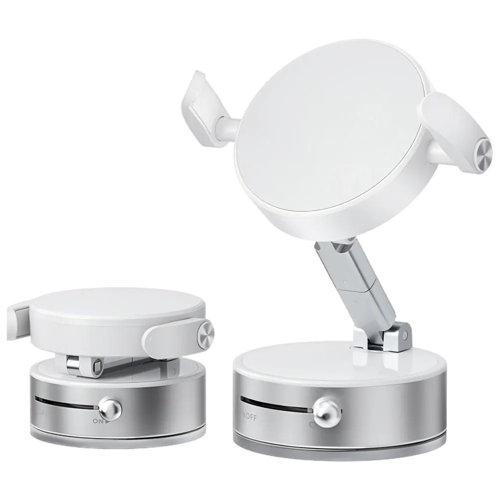 2025 Upgraded Wireless Magnetic 360 Degree Rotating Adjustable Folding Car Phone Holder Strong Suction Power Is Suitable For Magsafe And All Smartphones