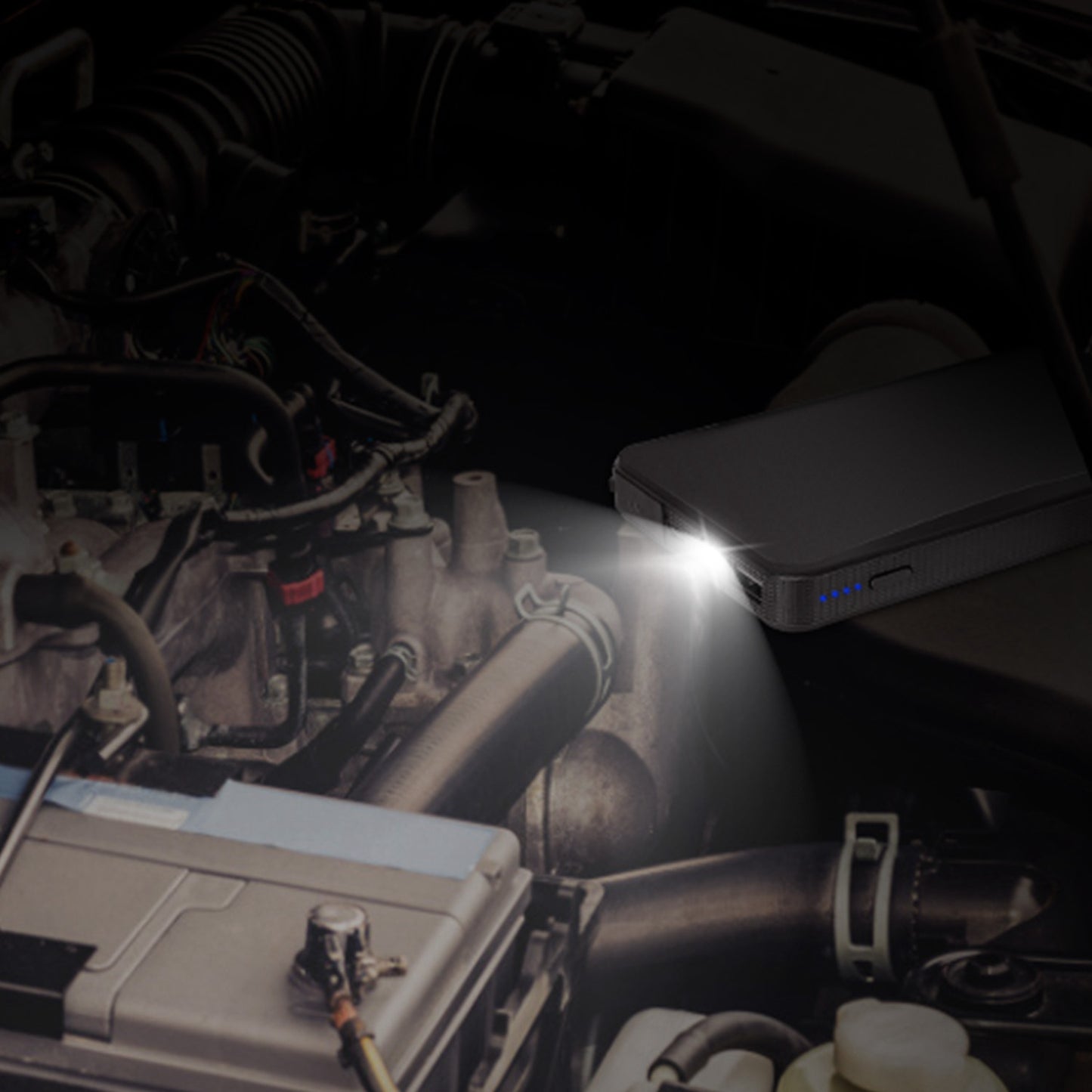 12V Car Jumper Starter 400A Peak 20000mAh Battery Charger Power Bank Portable Power Booster Battery With 3 Flashlight Modes