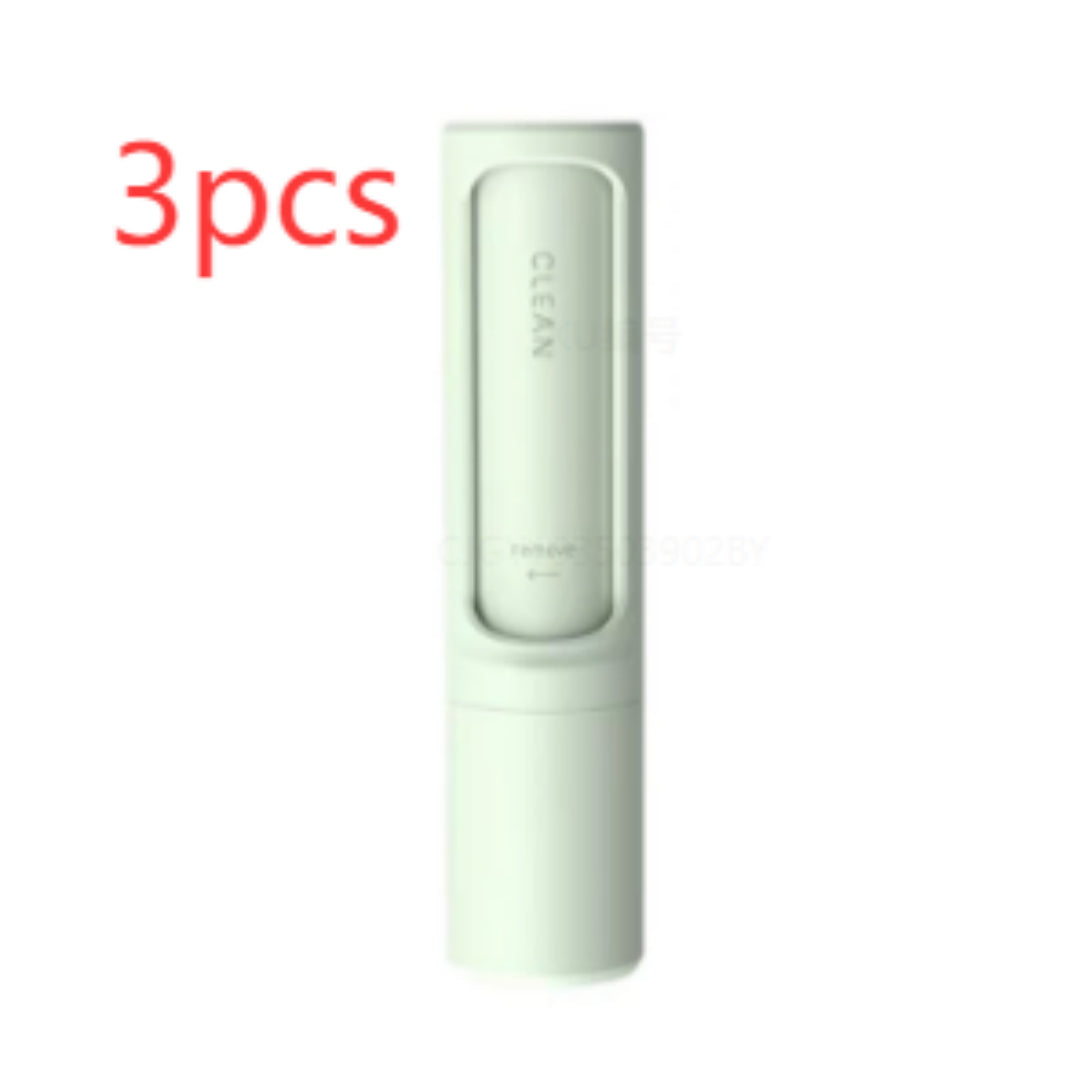 2-1 Reusable Pet Hair Remover Brush Lint Roller Portable Effective Self Cleaning Tool for Cat Dog Fur Hair Dust Removal Brush